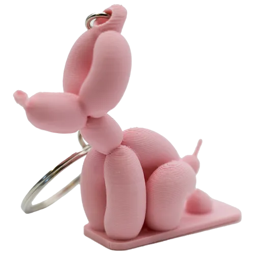 Hundeschlüsselanhänger mit Luftballon | 