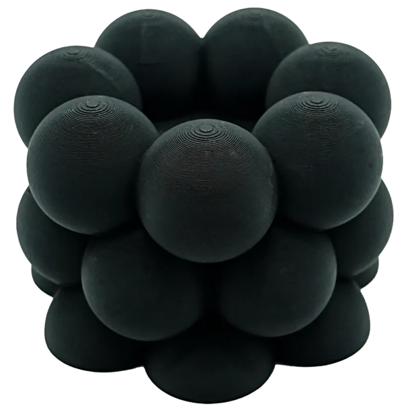 Waxinelichthouder Bubble - Zwart