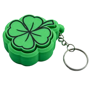 Klavertje vier fidget clicker sleutelhanger