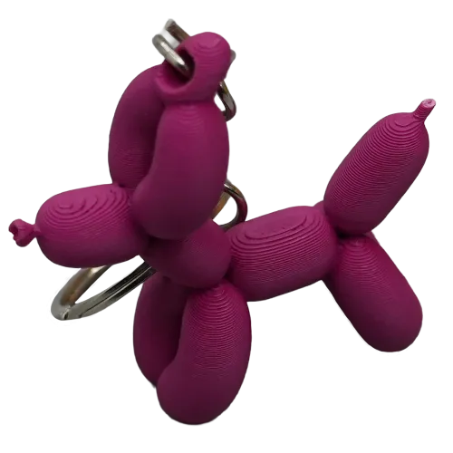 Ballon hond sleutelhanger | Zwart