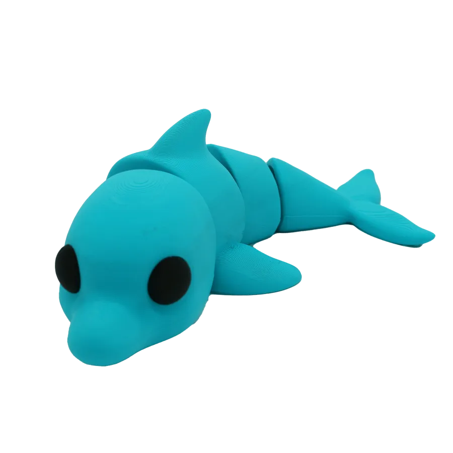Flexibele dolfijn - 25CM - Turqouise - 25CM