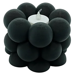 Waxinelichthouder Bubble - Zwart