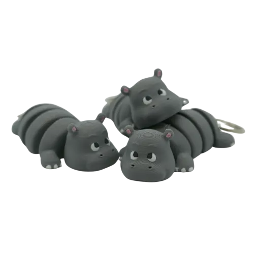 Flexi Nijlpaard sleutelhanger