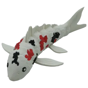 Nishiki Koi flexibel Koi beeld - 30CM - Wit / Rood / Zwart