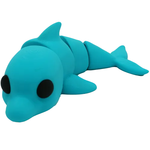 Flexibele dolfijn | 25CM | Turqouise | 25CM