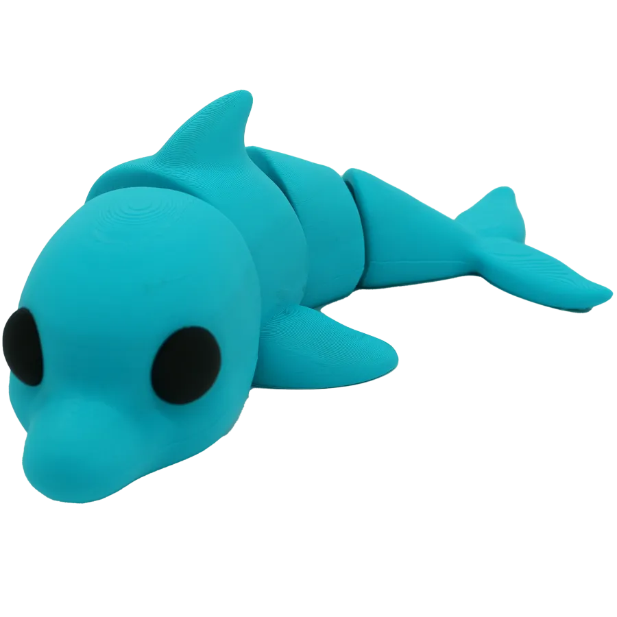 Flexibele dolfijn - 25CM - Turqouise - 25CM