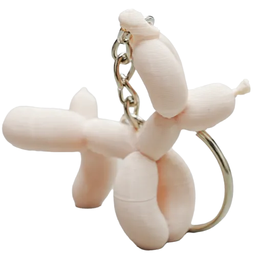 Plassende ballon hond sleutelhanger | Zwart