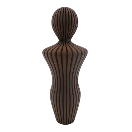 Japandi Man beeldje - Chocolade Bruin - 15CM