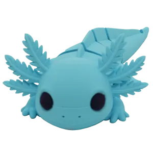 Flexibele axolotl - 25CM - IJsblauw - 25CM