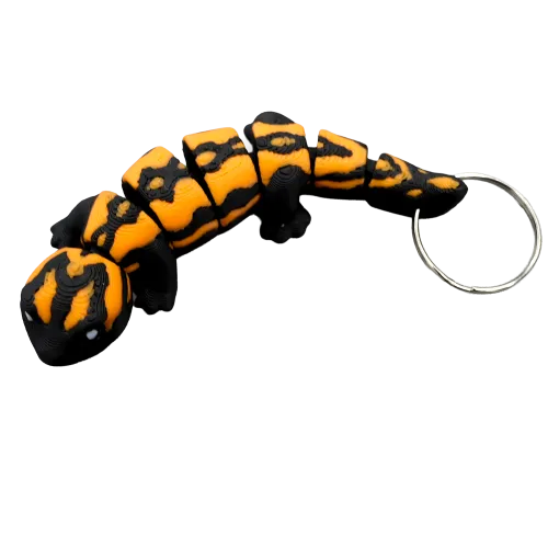 Vuur salamander sleutelhanger