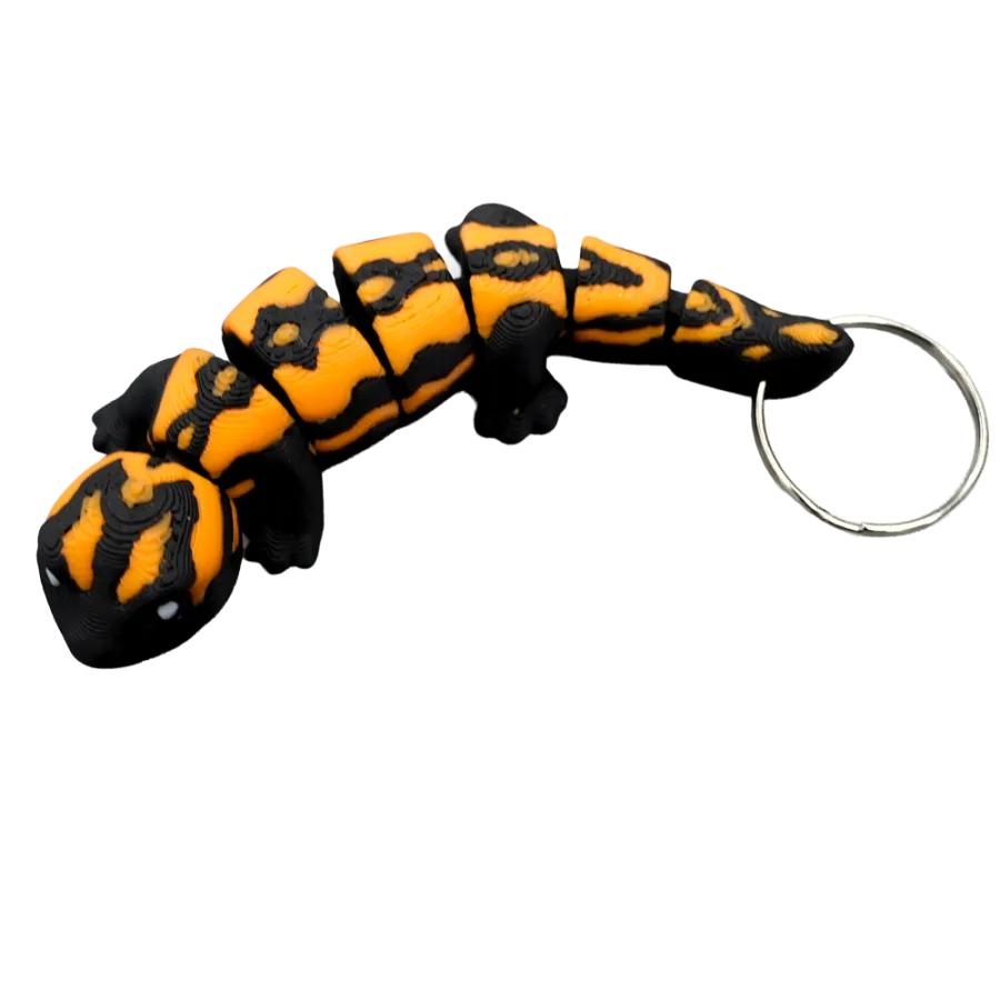 Vuur salamander sleutelhanger