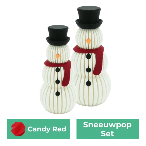 Sneeuwpop set | Candy Red | 14CM & 20CM