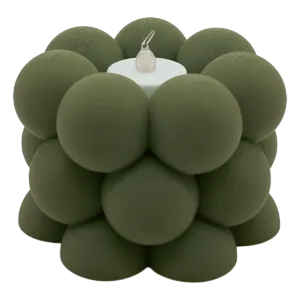 Waxinelichthouder Bubble - Zwart