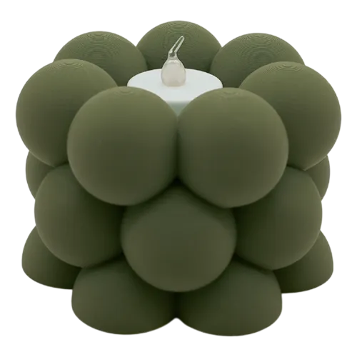 Waxinelichthouder Bubble | Zwart