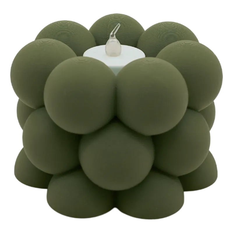 Waxinelichthouder Bubble - Zwart