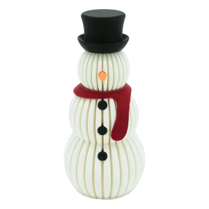 Sneeuwpop - Zijde Rood - 14CM