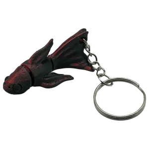 Betta sleutelhanger - Zwart / Rood