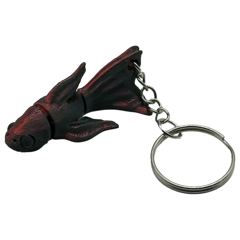 Betta sleutelhanger - Zwart / Rood