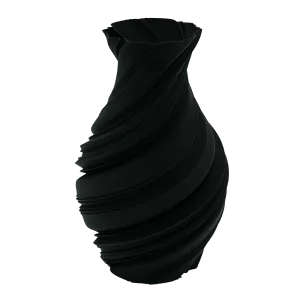 Flowy 3D vaas - Zwart - 25CM