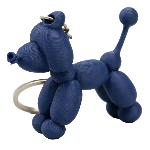 Pudel Ballon Hund Schlüsselanhänger | 