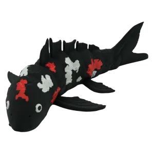 Nishiki Koi flexibel Koi beeld - 30CM - Zwart / Rood / Wit