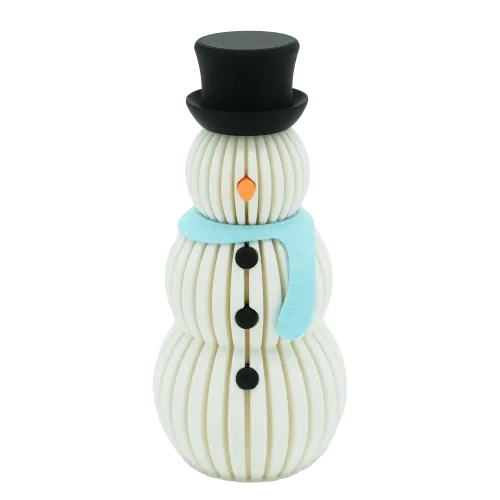 Sneeuwpop | Zijde Rood | 14CM