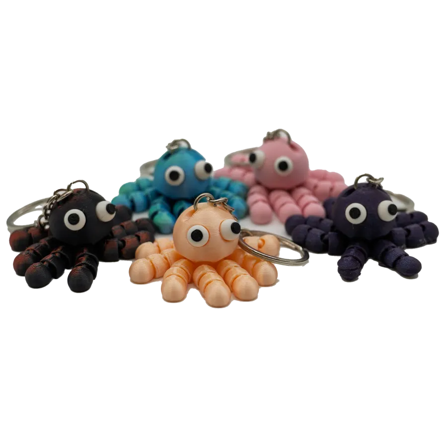 Flexi Octopus Schlüsselanhänger - 