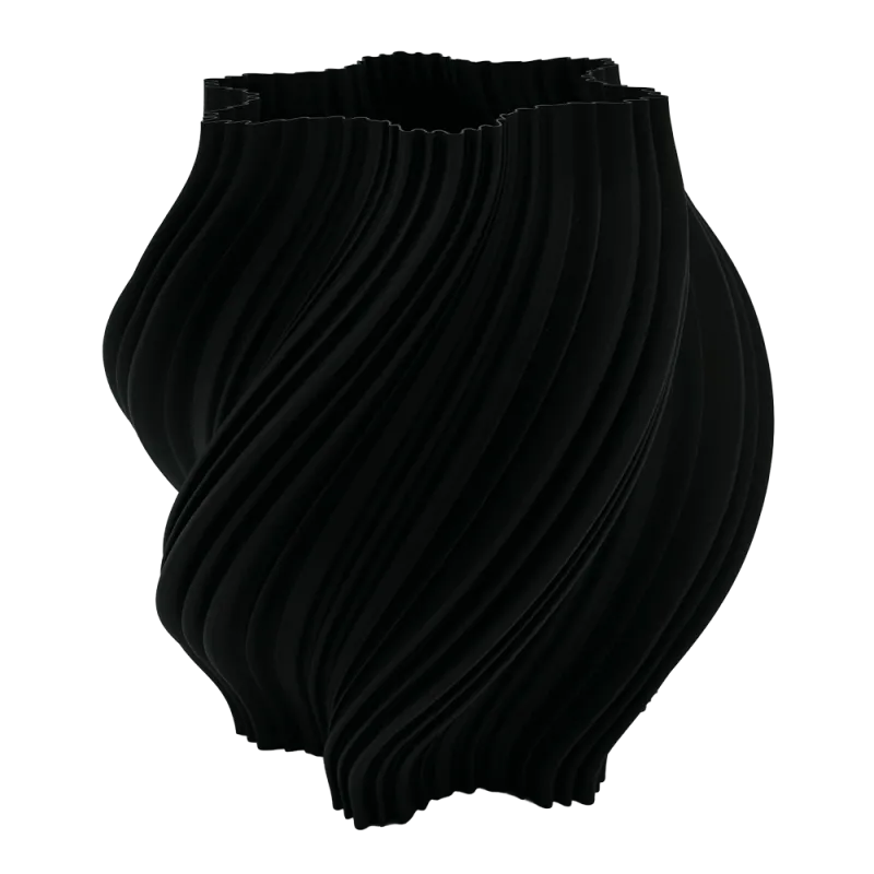 Liora 3D vaas - Zwart - 25CM