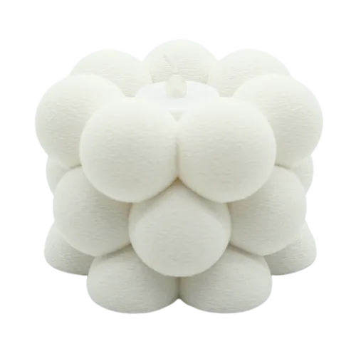 Waxinelichthouder Bubble Fuzzy | Zwart