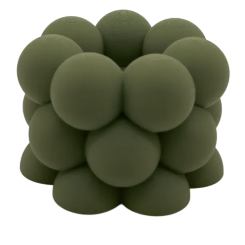 Waxinelichthouder Bubble | Zwart