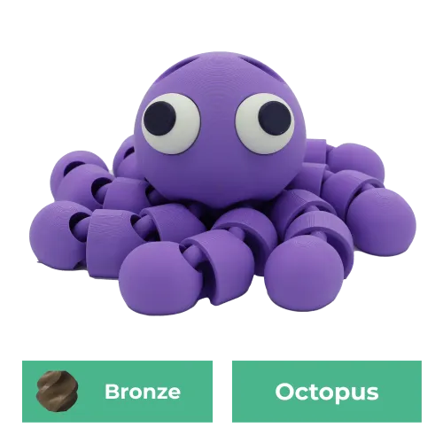 Flexibele octopus | 25CM | Brons | 25CM