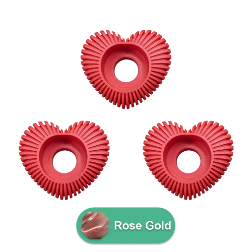 Waxinelichthouder Hart Gestreept - Rose Gold - 3 stuks