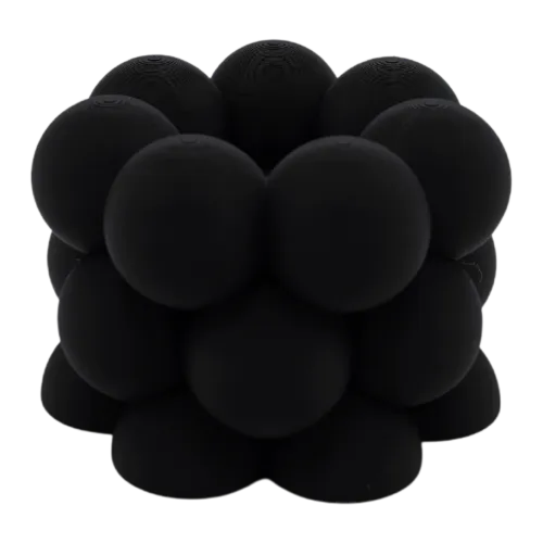 Waxinelichthouder Bubble | Zwart