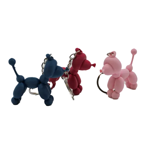 Pudel Ballon Hund Schlüsselanhänger | 