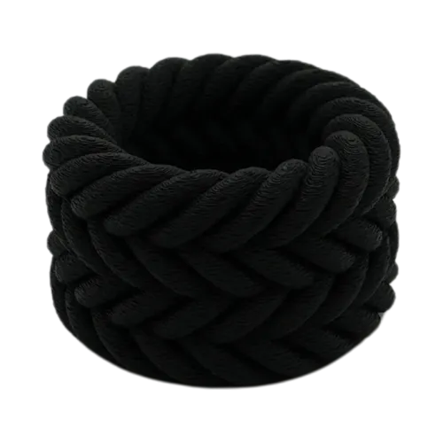 Waxinelichthouder Vlecht | Zwart