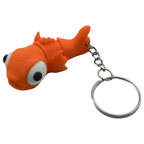 Goudvis sleutelhanger