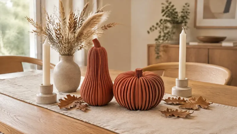 Herfstdecoratie met pompoenen: warme tinten stylen in huis